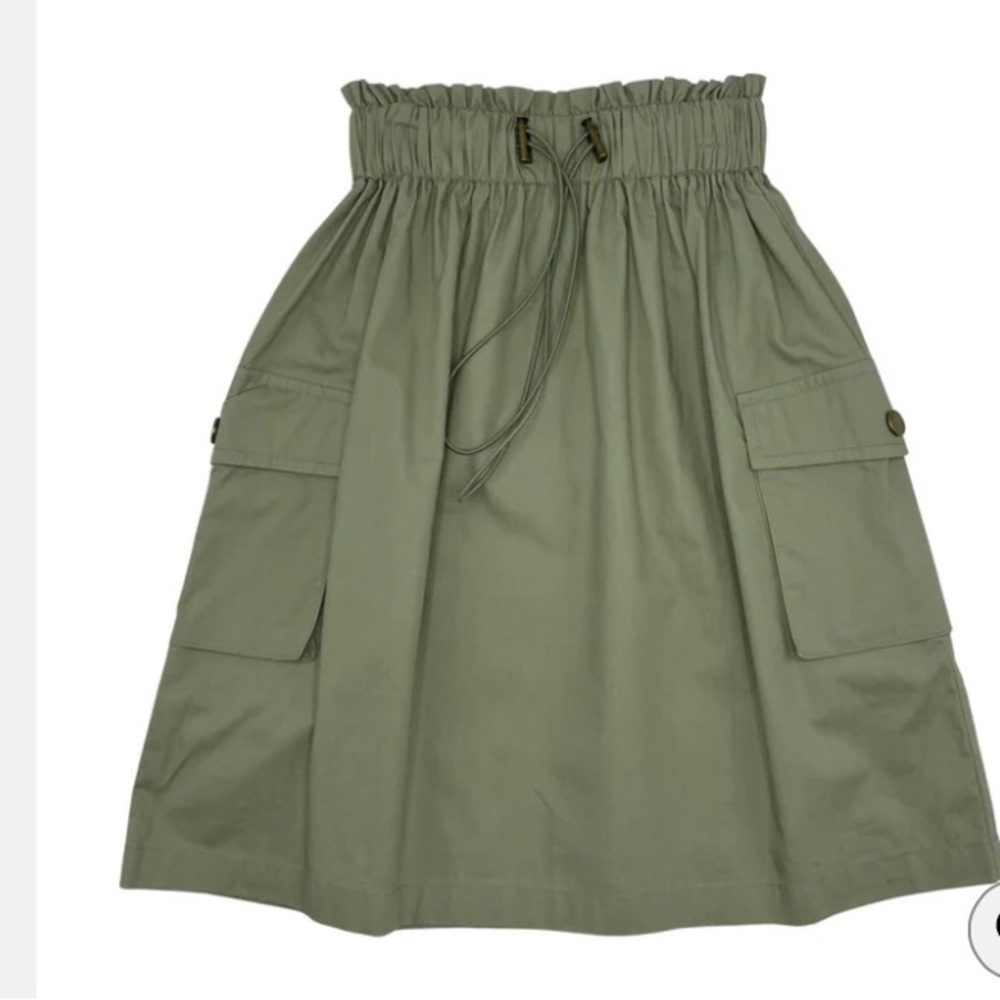 SCIACCA
skirt pockets and drawstring - off green
